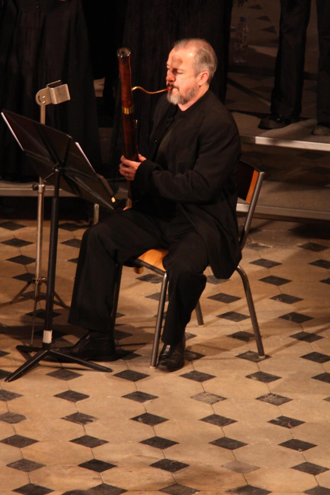 Nicolas Tacchi en répétition avec son instrument